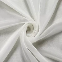 Crystal Sheer Rod Pocket Set of 2 Curtain Panel