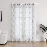 Isla Sheer Grommet Top Set of 2 Curtain Panel