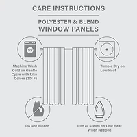 Madison Park Elowen Tab Top Sheer Set of 2 Curtain Panel
