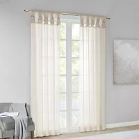 Madison Park Elowen Tab Top Sheer Set of 2 Curtain Panel