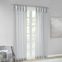 Madison Park Elowen Tab Top Sheer Set of 2 Curtain Panel