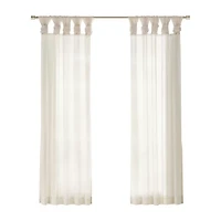 Madison Park Elowen Tab Top Sheer Set of 2 Curtain Panel