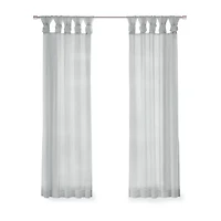 Madison Park Elowen Tab Top Sheer Set of 2 Curtain Panel