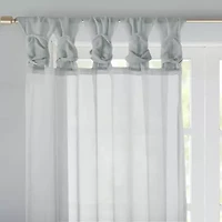 Madison Park Elowen Tab Top Sheer Set of 2 Curtain Panel