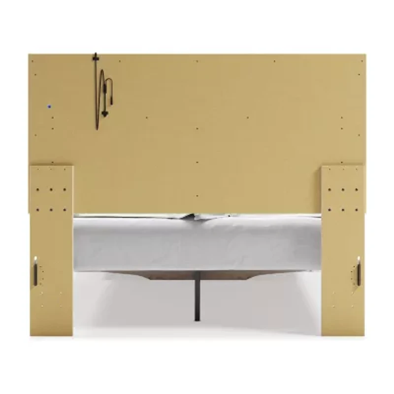 Signature Design by Ashley Altyra Upholstered Bed with 2 Storage Drawers White