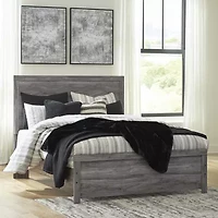 Signature Design by Ashley Bronyan Queen Panel Bed in Dark Gray