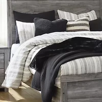 Signature Design by Ashley Bronyan Queen Panel Bed in Dark Gray