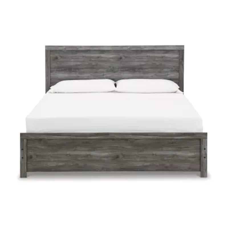 Signature Design by Ashley Bronyan King Panel Bed in Dark Gray