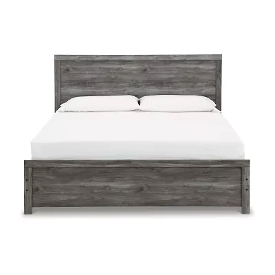Signature Design by Ashley Bronyan King Panel Bed in Dark Gray