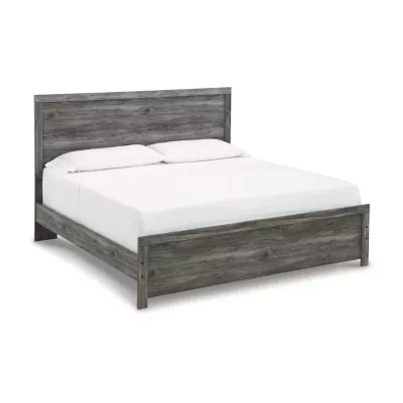 Signature Design by Ashley Bronyan King Panel Bed in Dark Gray