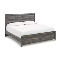 Signature Design by Ashley Bronyan King Panel Bed in Dark Gray