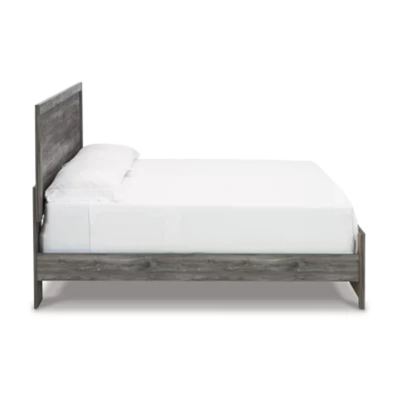 Signature Design by Ashley Bronyan King Panel Bed in Dark Gray