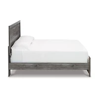 Signature Design by Ashley Bronyan King Panel Bed in Dark Gray