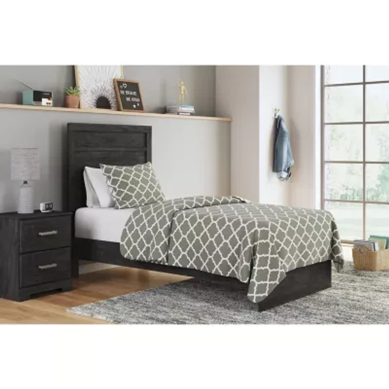 Signature Design by Ashley Belachime Panel Bed Charcoal