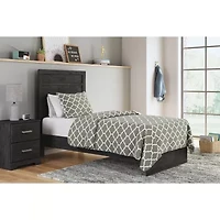 Signature Design by Ashley Belachime Panel Bed Charcoal