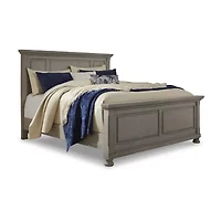 Signature Design by Ashley Lettner Panel Bed in Light Gray