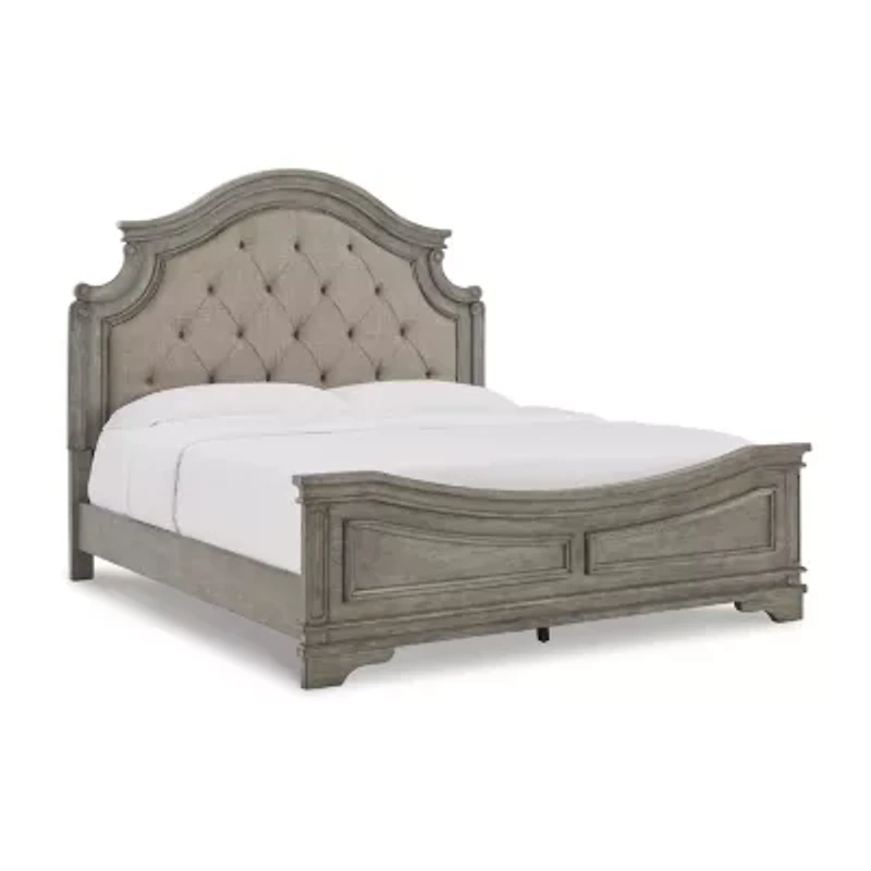 Signature Design by Ashley Lodenbay Upholstered Panel Bed Antique Gray