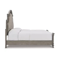 Signature Design by Ashley Lodenbay Upholstered Panel Bed Antique Gray