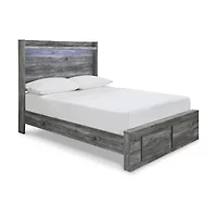 Signature Design by Ashley Baystorm Panel Bed with Storage Drawers Dark Gray