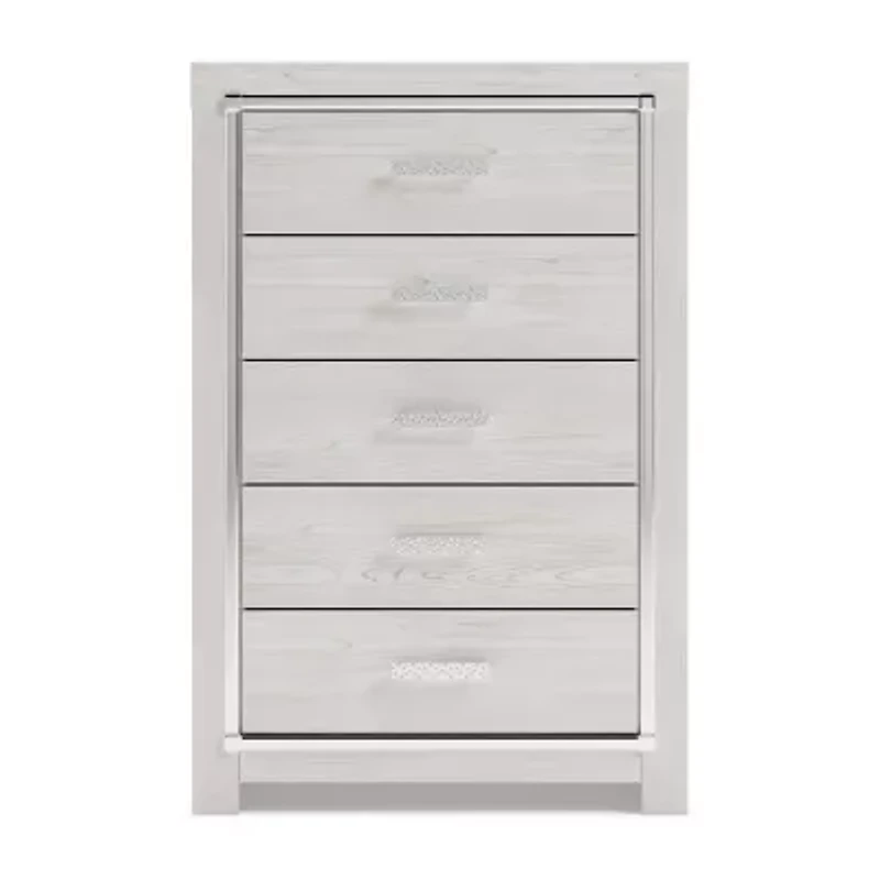Signature Design by Ashley Altyra 5-Drawer Chest in White