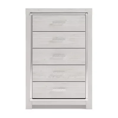Signature Design by Ashley Altyra 5-Drawer Chest in White