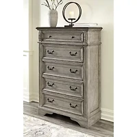 Signature Design by Ashley Lodenbay 5-Drawer Chest of Drawers in Antique Gray