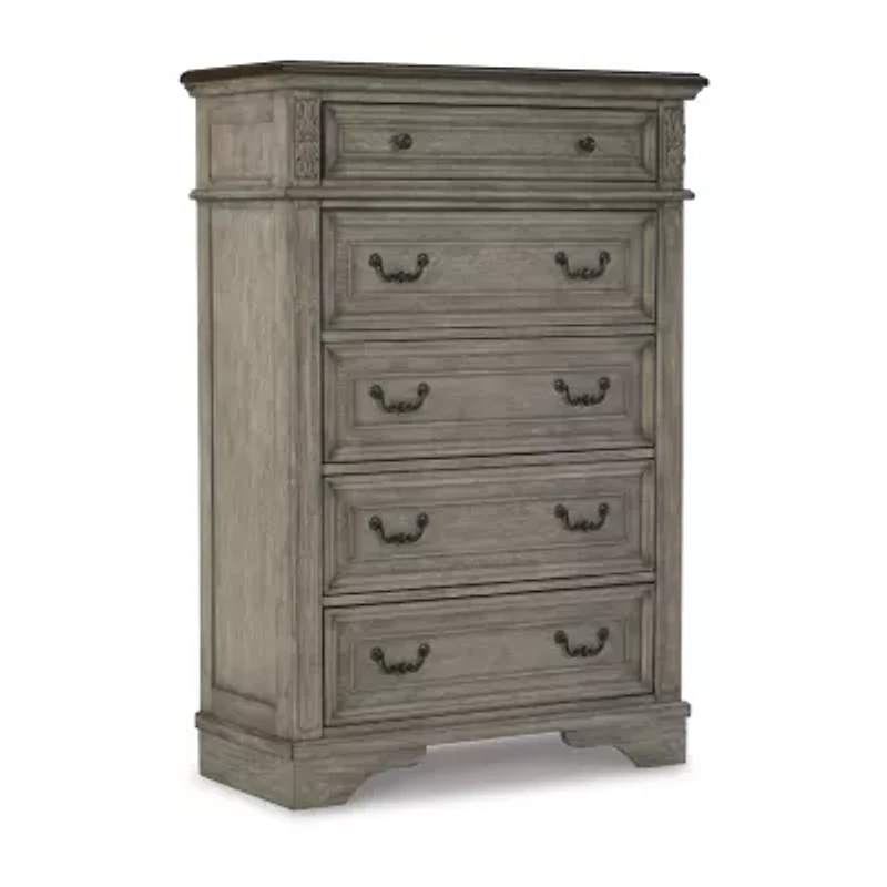 Signature Design by Ashley Lodenbay 5-Drawer Chest of Drawers in Antique Gray