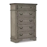 Signature Design by Ashley Lodenbay 5-Drawer Chest of Drawers in Antique Gray