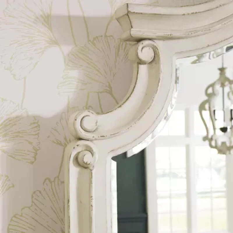 Signature Design by Ashley Realyn 44" Bedroom Dresser Mirror in Chipped White