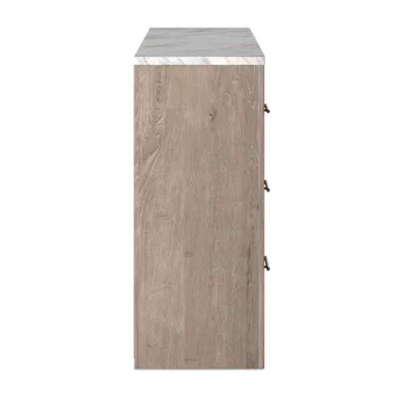 Signature Design by Ashley Senniberg 6-Drawer Dresser in Light Brown
