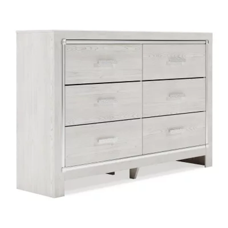 Signature Design by Ashley Altyra 6-Drawer Dresser in White
