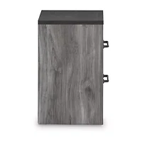 Signature Design by Ashley Bronyan 2-Drawer Nightstand in Dark Gray