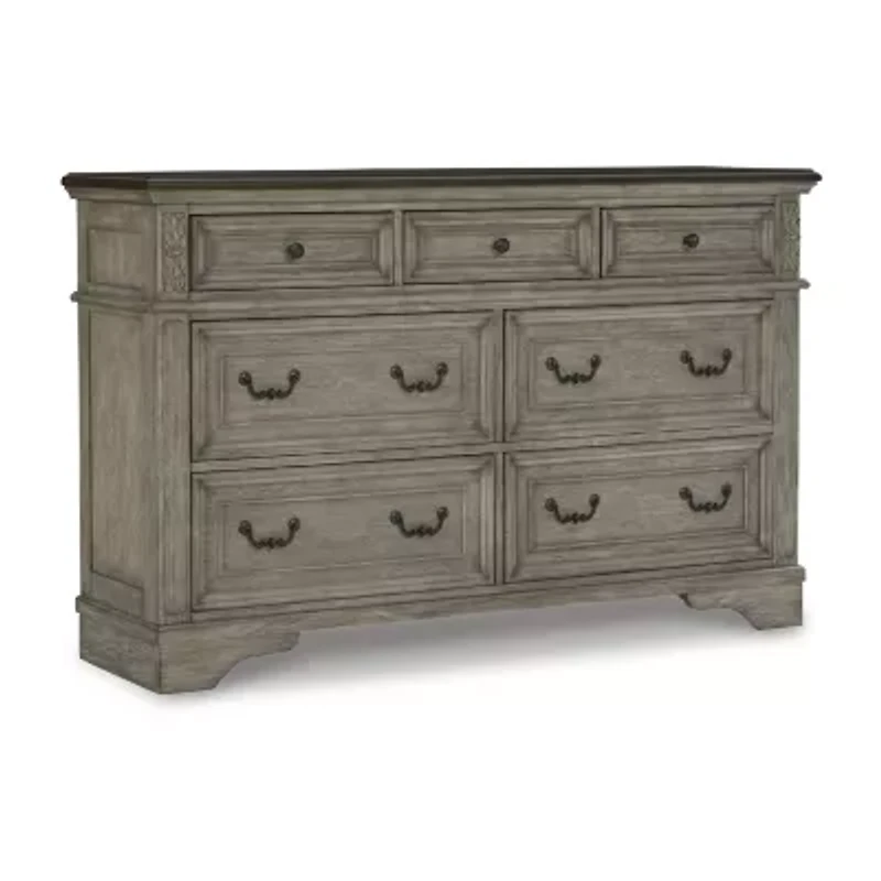 Signature Design by Ashley Lodenbay 7-Drawer Dresser in Antique Gray