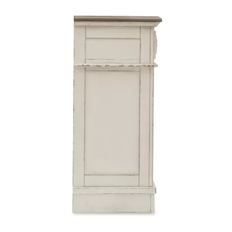 Signature Design by Ashley Realyn 7-Drawer Dresser in Chipped White