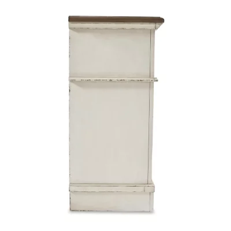 Signature Design by Ashley Realyn Youth 36" 6-Drawer Dresser in Chipped White