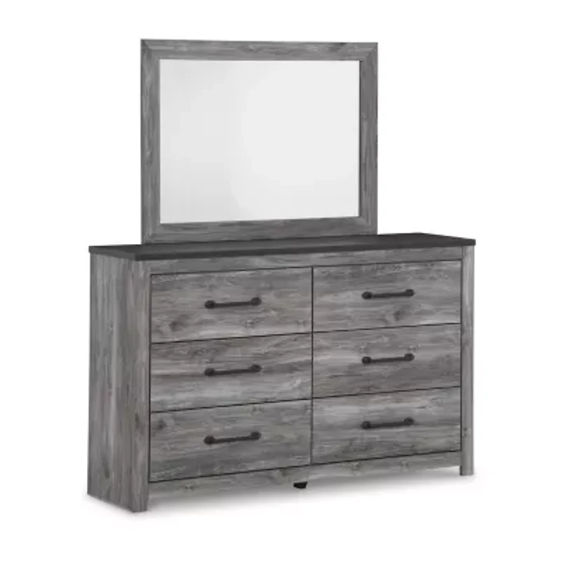 Signature Design by Ashley Bronyan 42" Bedroom Dresser Mirror in Dark Gray