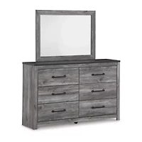 Signature Design by Ashley Bronyan 42" Bedroom Dresser Mirror in Dark Gray
