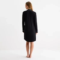 Liz Claiborne Womens Long Sleeve Nightshirt