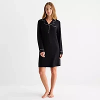 Liz Claiborne Womens Long Sleeve Nightshirt