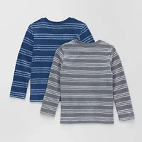 Okie Dokie Toddler & Little Boys Crew Neck Long Sleeve 2-pc. T-Shirt