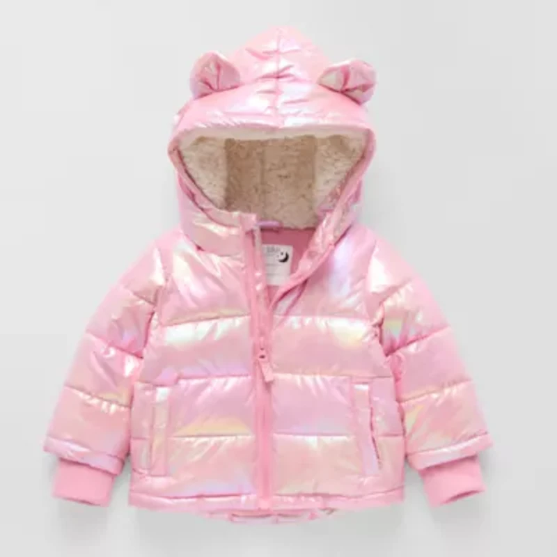 Okie Dokie Baby Girls Water Resistant Heavyweight Puffer Jacket