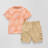 Little Lad Toddler Boys 3-pc. Short Set