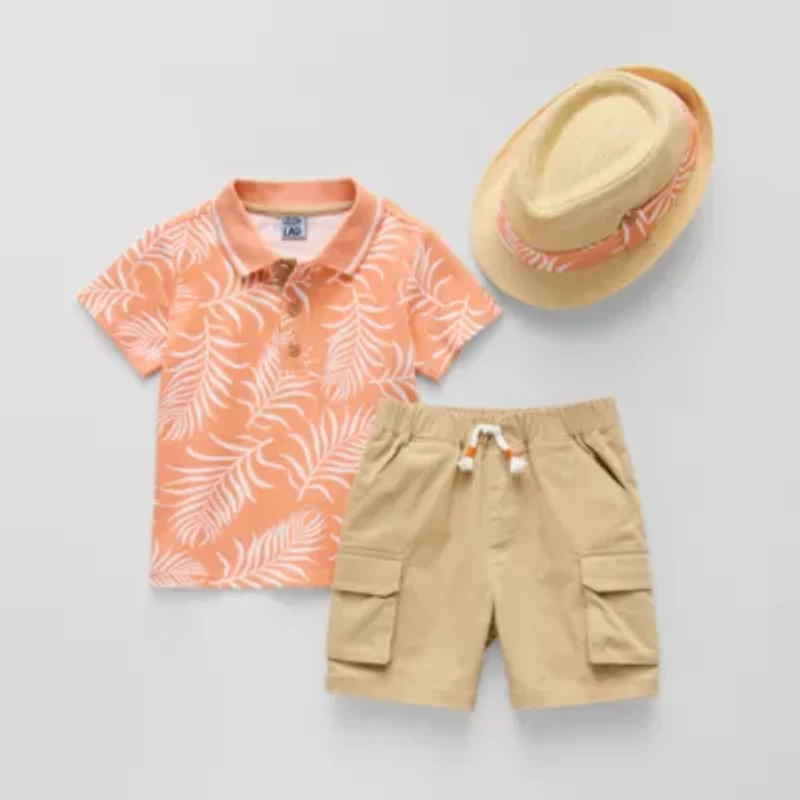 Little Lad Toddler Boys 3-pc. Short Set