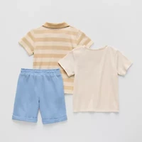 Little Lad Toddler Boys 3-pc. Short Set