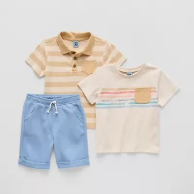 Little Lad Toddler Boys 3-pc. Short Set