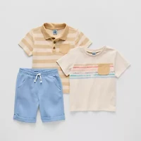 Little Lad Toddler Boys 3-pc. Short Set
