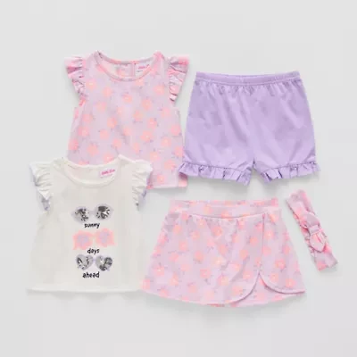 Little Lass Toddler Girls 5-pc. Short Set