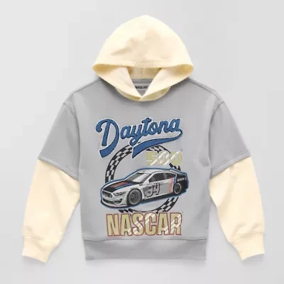 Nascar Daytona Little & Big Kid Boys Long Sleeve Fleece Hoodie