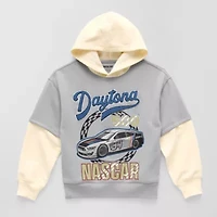 Nascar Daytona Little & Big Kid Boys Long Sleeve Fleece Hoodie