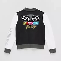 Little & Big Kid Boys Fleece Lightweight Nascar Varsity Jacket